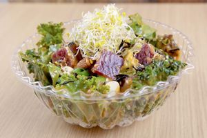 Spicy Vegan ”POKI" Rice Bowl  at Swell Bowls in Tokyo