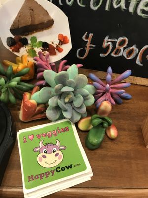 Yay Happy Cow stickers at Swell Bowls in Tokyo