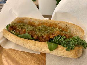 Vegan Ball Dog at Swell Bowls in Tokyo
