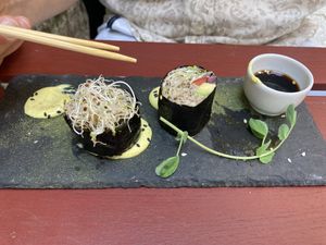 Raw sushi! at The Raw Kitchen Malmö in Malmo