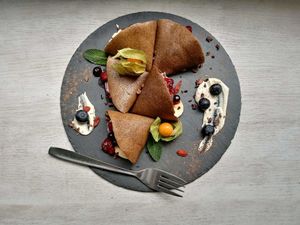 Rw vegan crepe at The Raw Kitchen Malmö in Malmo