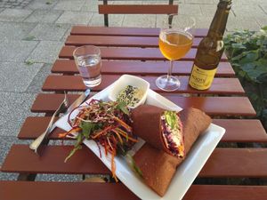 'Tuna' and mayo wrap at The Raw Kitchen Malmö in Malmo