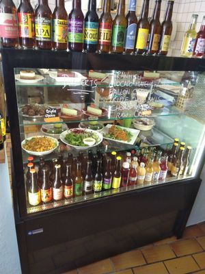 Dessert, dishes, drinks at The Raw Kitchen Malmö in Malmo