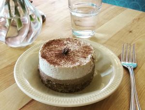 Tiramisu at The Raw Kitchen Malmö in Malmo