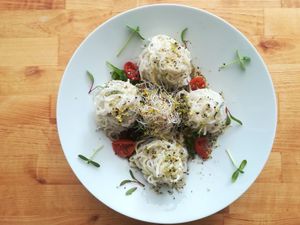 Kelp Cacio e Pepe at The Raw Kitchen Malmö in Malmo