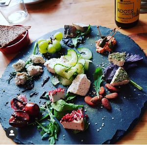 Raw vegan Cheese Plate
 at The Raw Kitchen Malmö in Malmo