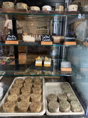 Cake selection   at The Raw Kitchen Malmö in Malmo