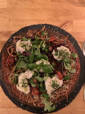 Pizza  at The Raw Kitchen Malmö in Malmo