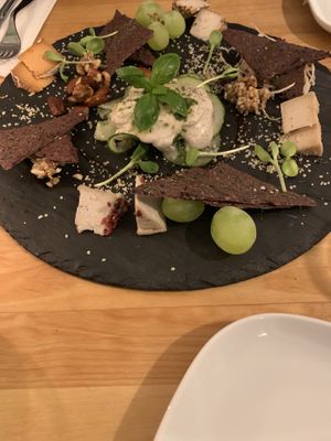 Cheese board  at The Raw Kitchen Malmö in Malmo