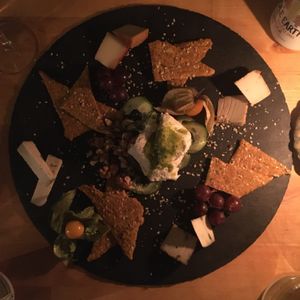 Cheese platter for 2 at The Raw Kitchen Malmö in Malmo
