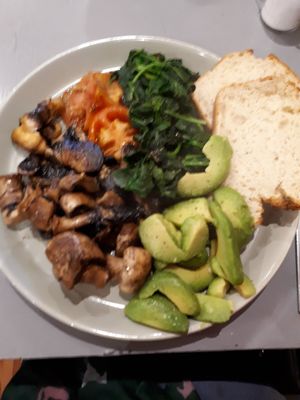 Vegan breakfast at The Rustic Coffee Co in Macclesfield