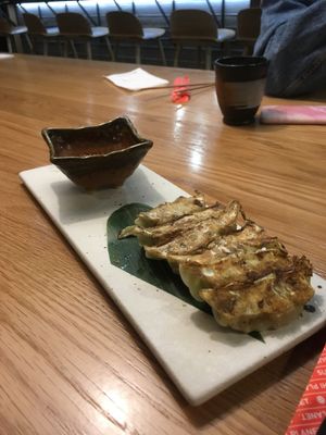 Vegan gyoza at Hanamura in Modbury