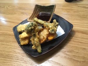 Vegan tempura at Hanamura in Modbury