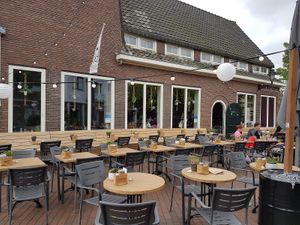 large terrace at Your Coffee in Hilversum