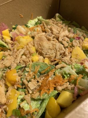 Big as yer head salad! Delicious!!!  at Bang Up To The Elephant in Denver