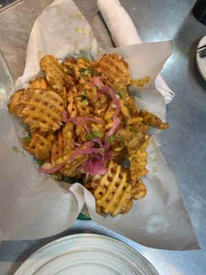 Curry fries at Bang Up To The Elephant in Denver