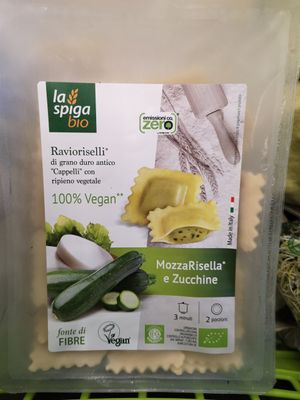 Vegan ravioli at Färm in Jodoigne