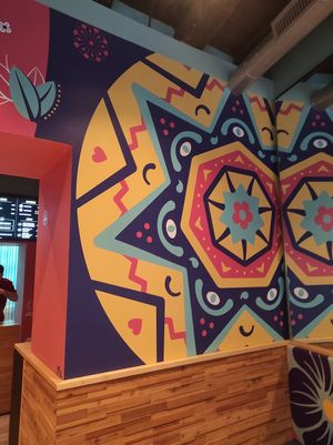 Art at Flower Burger in Bergamo