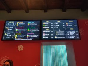 Menu at Flower Burger in Bergamo