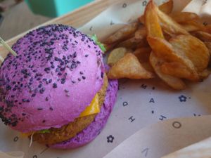 My hubby's with wedges at Flower Burger in Bergamo