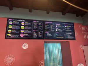 Easy peasy ordering baby   at Flower Burger in Bergamo