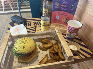 Nice presentation   at Flower Burger in Bergamo