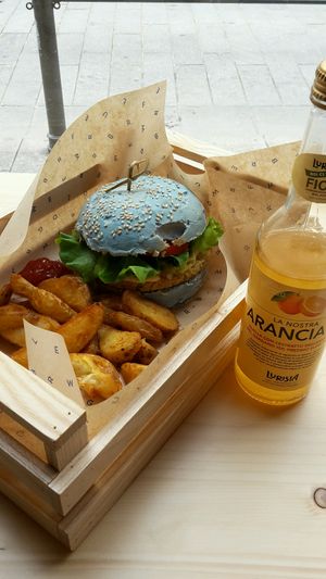 Ocean burger menu at Flower Burger in Bergamo