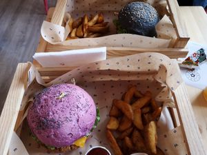 Cherry Bomb and Flower Burger 🍔 at Flower Burger in Bergamo