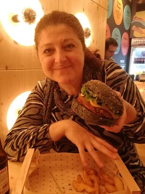 Great big Flower Burger at Flower Burger in Bergamo