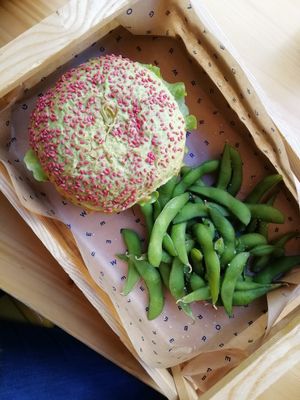 Elf burger, vegan and so tasty!!! at Flower Burger in Bergamo