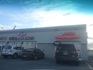 Outside strip mall  at Haveli Indian Cuisine in Rochester