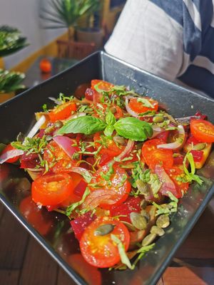 Salada de batata doce at Raiz in Sintra