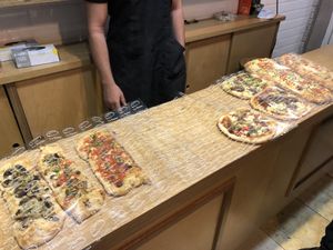 Focaccia  at La Farina Tivoni in Tel Aviv