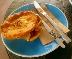 Vegan and gluten free Satay Pie at Organic & Natural Store and Cafe in Mackay