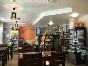 Inside at Organic Green Butik and Cafe in Stockholm