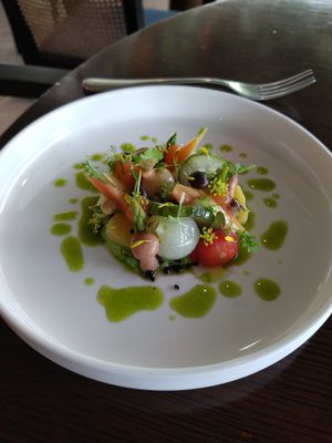 Mixed vegetable salad at Pollen in Central Singapore