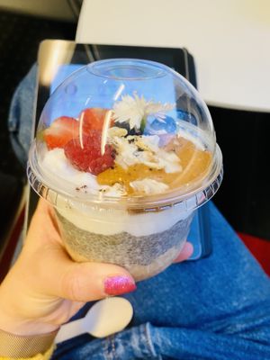Vegan overnight oats   at Wolfox in Hove