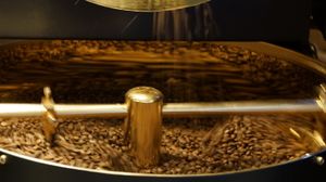 Our own roasted organic coffee
 at Wolfox in Hove