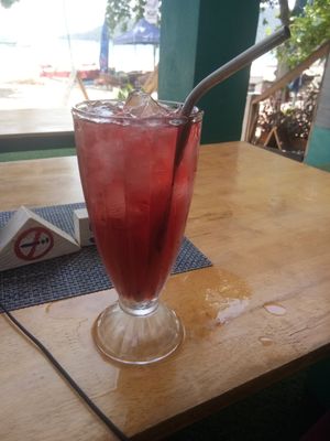 Iced Hibiscus Tea at The Chai Tent in Koh Rong