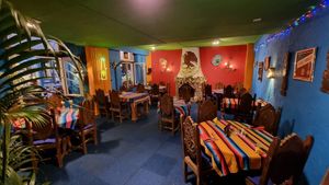 One of the restaurant rooms at El Castillo in Valkenburg
