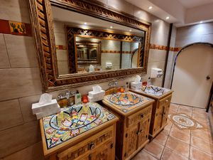 Toilets, with vegan soap at El Castillo in Valkenburg