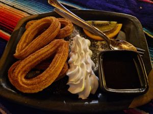 Vegan churros at El Castillo in Valkenburg
