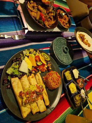 Taquitos en fajitas at El Castillo in Valkenburg