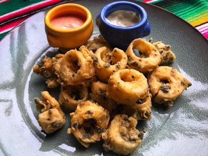 Vegan calamari ‼️ at El Castillo in Valkenburg