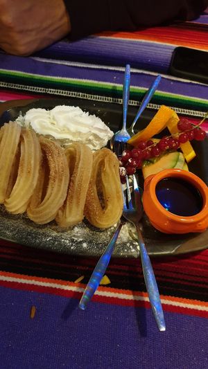 Vegan churros at El Castillo in Valkenburg