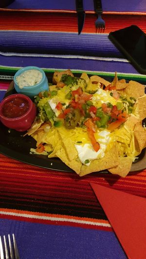 Nacho dip hot - vegan starter at El Castillo in Valkenburg