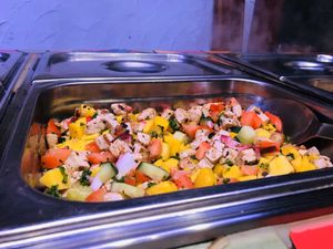 Mango lime seviche at El Castillo in Valkenburg