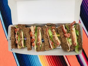 Vegan to-go Club Sandwich  at El Castillo in Valkenburg