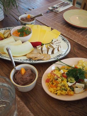 Our brunch at 26 Rose Garden in Zurich