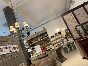 Sewing area and wonderful high ceilings at 26 Rose Garden in Zurich